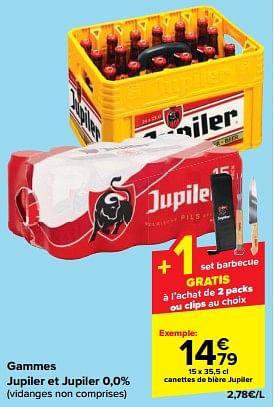 Promotions Bière jupiler - Jupiler - Valide de 31/05/2023 à 12/06/2023 chez Carrefour