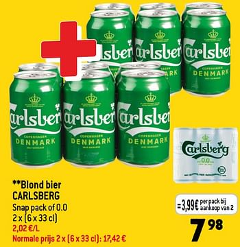 Promoties Blond bier carlsberg - Carlsberg Luxe - Geldig van 31/05/2023 tot 06/06/2023 bij Smatch