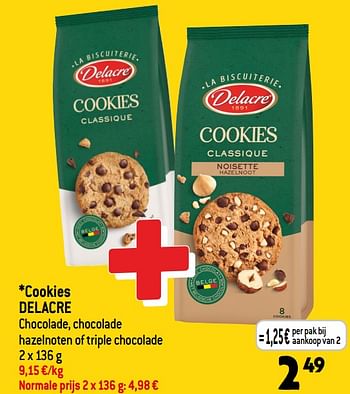 Promotions Cookies delacre - Delacre - Valide de 31/05/2023 à 06/06/2023 chez Smatch