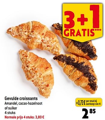 Promotions Gevulde croissants - Produit Maison - Smatch - Valide de 31/05/2023 à 06/06/2023 chez Smatch