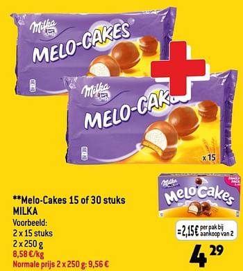 Promoties Melo-cakes milka - Milka - Geldig van 31/05/2023 tot 06/06/2023 bij Smatch