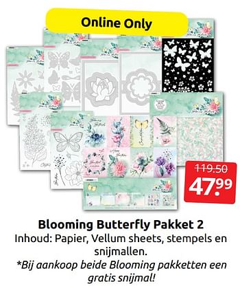 Promoties Blooming butterfly pakket 2 - Studio Light - Geldig van 03/06/2023 tot 11/06/2023 bij BoekenVoordeel