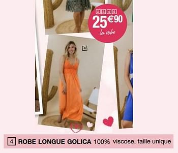 Promotions Robe longue golica - Produit Maison - Migros - Valide de 30/05/2023 à 04/06/2023 chez Migros
