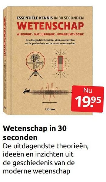 Promoties Wetenschap in 30 seconden - Huismerk - Boekenvoordeel - Geldig van 03/06/2023 tot 11/06/2023 bij BoekenVoordeel