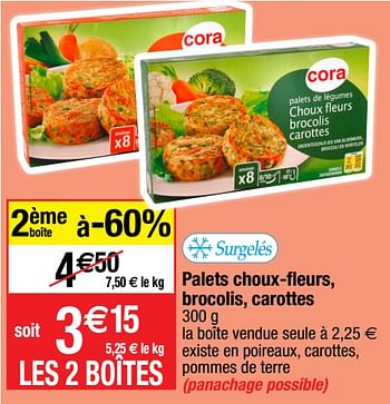 Promotions Palets choux-fleurs brocolis carottes - Cora - Valide de 30/05/2023 à 04/06/2023 chez Migros