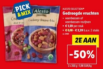 Promoties Gedroogde vruchten - Alesto - Geldig van 07/06/2023 tot 13/06/2023 bij Lidl
