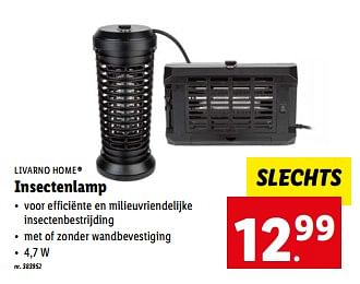 Promoties Insectenlamp - Livarno - Geldig van 07/06/2023 tot 13/06/2023 bij Lidl