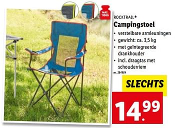 Promoties Campingstoel - Rocktrail - Geldig van 07/06/2023 tot 13/06/2023 bij Lidl