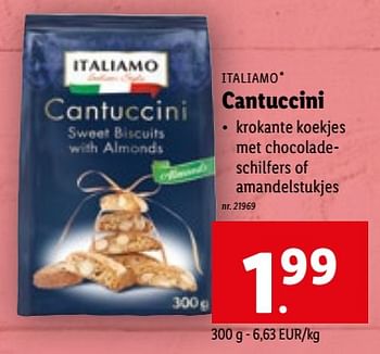Italiamo Cantuccini - Promotie bij Lidl