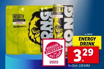 Promotions Energy drink - Kong Strong - Valide de 07/06/2023 à 13/06/2023 chez Lidl