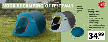 Promoties Pop-up tent - Rocktrail - Geldig van 07/06/2023 tot 13/06/2023 bij Lidl