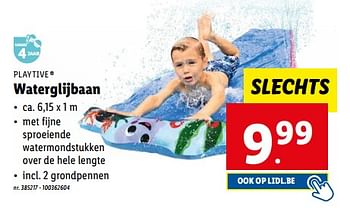 Promoties Waterglijbaan - Playtive Junior - Geldig van 07/06/2023 tot 13/06/2023 bij Lidl