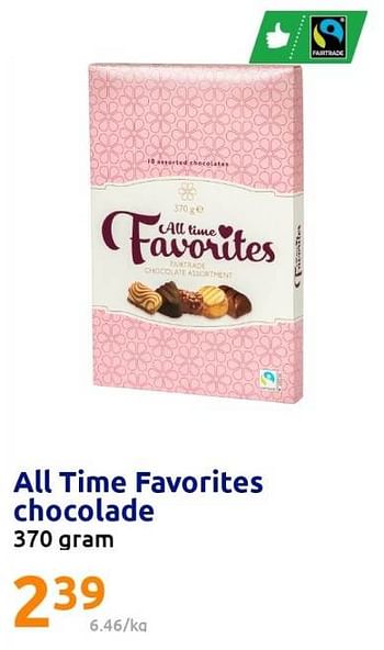 Promoties All time favorites chocolade - All Time Favorites - Geldig van 31/05/2023 tot 06/06/2023 bij Action