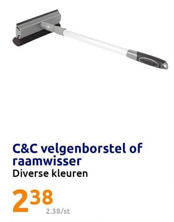 Promoties C+c velgenborstel of raamwisser - C&C - Geldig van 31/05/2023 tot 06/06/2023 bij Action