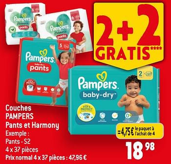 Promotions Couches pampers - Pampers - Valide de 31/05/2023 à 06/06/2023 chez Smatch