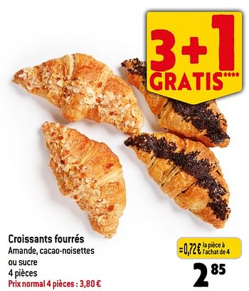 Promotions Croissants fourrés - Produit Maison - Smatch - Valide de 31/05/2023 à 06/06/2023 chez Smatch