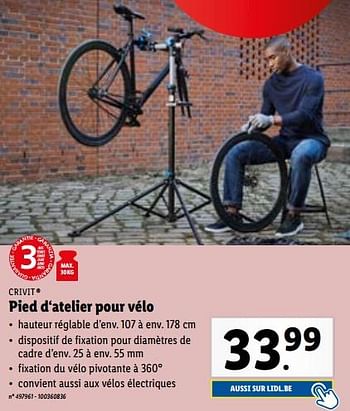 Promotions Pied d‘atelier pour vélo - Crivit - Valide de 07/06/2023 à 13/06/2023 chez Lidl
