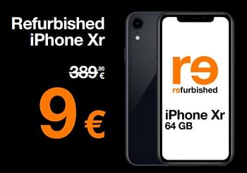 Promoties Apple refurbished iphone xr - Apple - Geldig van 01/06/2023 tot 12/06/2023 bij Orange
