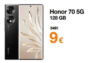 Promoties Honor 70 5g 128 gb - Honor - Geldig van 01/06/2023 tot 12/06/2023 bij Orange