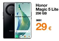 Honor magic 5 lite 256 gb-Honor