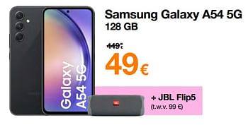 Promoties Samsung galaxy a54 5g 128 gb - Samsung - Geldig van 01/06/2023 tot 12/06/2023 bij Orange