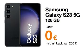 Promoties Samsung galaxy s23 5g 128 gb - Samsung - Geldig van 01/06/2023 tot 12/06/2023 bij Orange