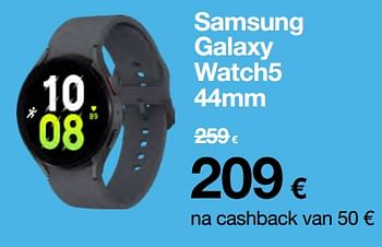 Promoties Samsung galaxy watch5 44mm - Samsung - Geldig van 01/06/2023 tot 12/06/2023 bij Orange