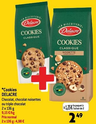 Promoties Cookies delacre - Delacre - Geldig van 31/05/2023 tot 06/06/2023 bij Match