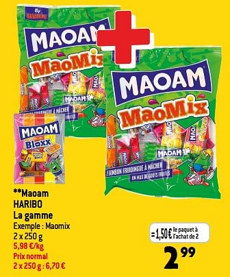 Promoties Maoam haribo - Haribo - Geldig van 31/05/2023 tot 06/06/2023 bij Match