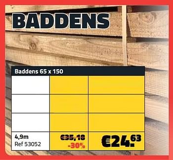 Promoties Baddens 4,9m - Huismerk - Bouwcenter Frans Vlaeminck - Geldig van 05/06/2023 tot 30/06/2023 bij Bouwcenter Frans Vlaeminck