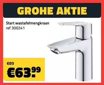 Promoties Grohe aktie start wastafelmengkraan - Grohe - Geldig van 05/06/2023 tot 30/06/2023 bij Bouwcenter Frans Vlaeminck