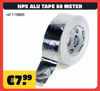 Promoties Hpx alu tape - HPX - Geldig van 05/06/2023 tot 30/06/2023 bij Bouwcenter Frans Vlaeminck