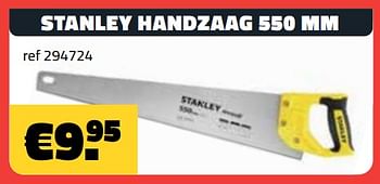 Promoties Stanley handzaag - Stanley - Geldig van 05/06/2023 tot 30/06/2023 bij Bouwcenter Frans Vlaeminck