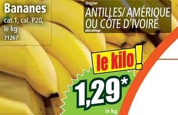 Promotions Bananes - Produit Maison - Norma - Valide de 07/06/2023 à 14/06/2023 chez Norma