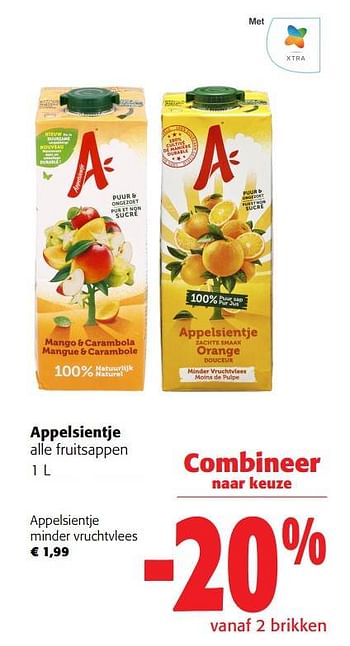 Promoties Appelsientje minder vruchtvlees - Appelsientje - Geldig van 31/05/2023 tot 13/06/2023 bij Colruyt