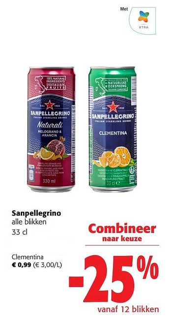 Promoties Sanpellegrino clementina - Sanpellegrino - Geldig van 31/05/2023 tot 13/06/2023 bij Colruyt