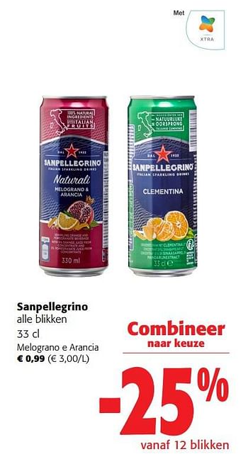 Promoties Sanpellegrino melograno e arancia - Sanpellegrino - Geldig van 31/05/2023 tot 13/06/2023 bij Colruyt
