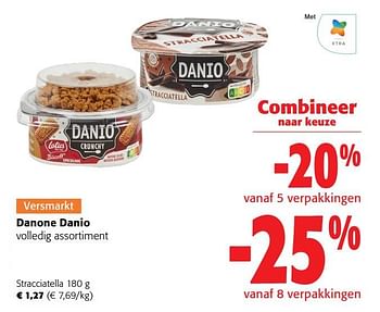 Promoties Danone danio stracciatella - Danone - Geldig van 31/05/2023 tot 13/06/2023 bij Colruyt