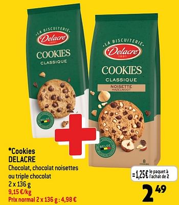 Promotions Cookies delacre - Delacre - Valide de 31/05/2023 à 06/06/2023 chez Louis Delhaize