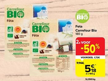 Promoties Feta carrefour bio - Huismerk - Carrefour  - Geldig van 31/05/2023 tot 12/06/2023 bij Carrefour