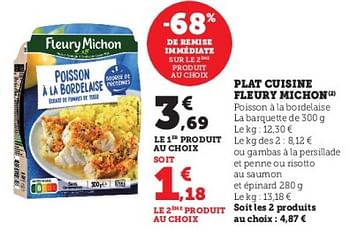 Promotions Plat cuisine fleury michon - Fleury Michon - Valide de 31/05/2023 à 11/06/2023 chez Super U