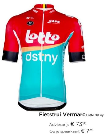 Promoties Fietstrui vermarc lotto dstiny - Vermarc - Geldig van 01/06/2023 tot 30/06/2023 bij Molecule