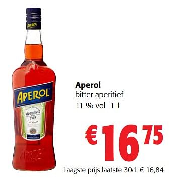 Promoties Aperol bitter aperitief - Aperol - Geldig van 31/05/2023 tot 13/06/2023 bij Colruyt
