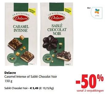 Promoties Delacre sablé chocolat noir - Delacre - Geldig van 31/05/2023 tot 13/06/2023 bij Colruyt