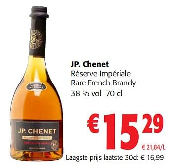 Promoties Jp. chenet réserve impériale rare french brandy - J.P. Chenet - Geldig van 31/05/2023 tot 13/06/2023 bij Colruyt