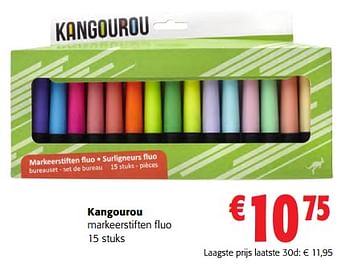 Promoties Kangourou markeerstiften fluo - Kangourou - Geldig van 31/05/2023 tot 13/06/2023 bij Colruyt