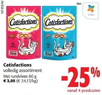 Promoties Catisfactions met rundvlees - Catisfactions - Geldig van 31/05/2023 tot 13/06/2023 bij Colruyt