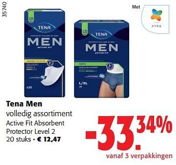 Promoties Tena men active fit absorbent protector level 2 - Tena - Geldig van 31/05/2023 tot 13/06/2023 bij Colruyt