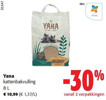 Promoties Yana kattenbakvulling - Yana - Geldig van 31/05/2023 tot 13/06/2023 bij Colruyt