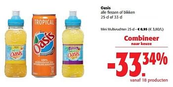 Promotions Oasis mini multivruchten - Oasis - Valide de 31/05/2023 à 13/06/2023 chez Colruyt